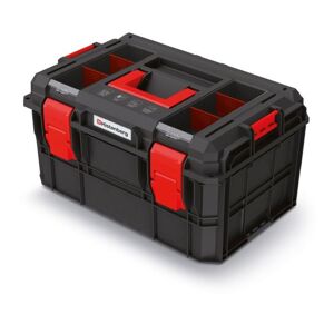Kufrík na náradie XEBLOCCK LOG 54,6x38x30,7 cm čierno-červený