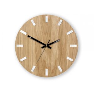 Nástenné hodiny Simple Oak hnedo-čierne