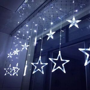 Vánoční světelný LED řetěz Stars Lights 400 cm studený bílý