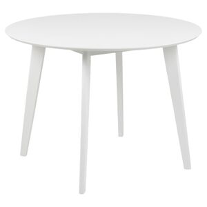 Okrúhly jedálenský stôl Roxby 105 cm biely