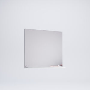 Zrcadlo Stella 90x78 cm lesklé bílé